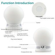KUCAM Wireless Bluetooth 4.0 Speaker with Mood Led Night Light, App Remote Control Color Changing, AUX Audio TF... N6
