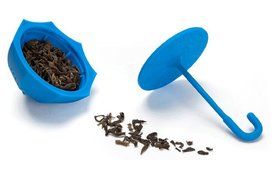 HI-BOOM Creative Umbrella Silicone Tea Infuser, Best for Loose Leaf Tea(blue) N2