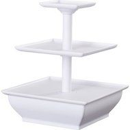 Symple Stuff 3 Tiered Stand, White N3