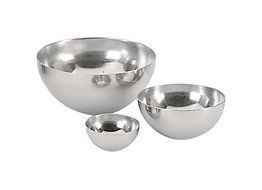 Hemisphere Mold Half Round Stainless Steel - 2-3/4" x 1-3/8" High N2