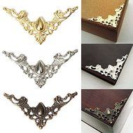 24/48X Antique Brass Jewelry Box Chest Gift Wine Wooden Case Book Scrapbook Photo Album Corner N4