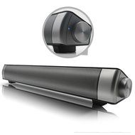 Jumphigh Bluetooth Small TV Sound Bar with 3.0 Channel Wireless Subwoofer Stereo Speaker (Silver)