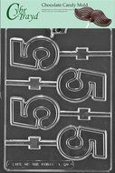 Cybrtrayd L050 No. 5 Lolly Chocolate Candy Mold with Exclusive Cybrtrayd Copyrighted Chocolate Molding Instructions