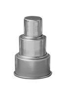 Parrish Magic Line 3-Tier One Piece Mini Round Aluminum Cake Pan