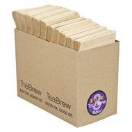 Tea Brew 1000-Piece No. 2 Bulk Pack Single Use Tea Filter, Three 5-Cup Teapot N3