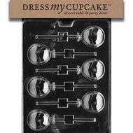 Dress My Cupcake Chocolate Candy Mold, Balloons Lollipop