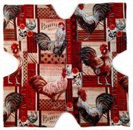 Rolls Basket Liner, Microwavable, Rooster Print N4