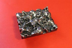 Sterling silver buckle 925 author's work (handiwork) N14