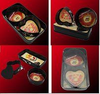 Astra shop 3 Piece Nonstick Mini Springform Pan Set | One Rectangular, One Round &amp; One Heart-Shaped Cheesecake... N3
