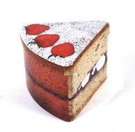 Strawberry Sponge Cake Slice Tin N3