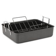 Calphalon Classic Hard Anodized 16-Inch Roasting Pan with Nonstick Rack N6