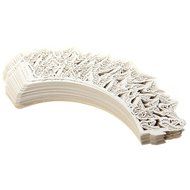 Derker 50 Pcs Laser Cut Cupcake Collars Butterfly Cupcake Wrappers Wraps Wedding Birthday Baby Shower Party Cupcake... N5