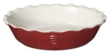 Emile Henry Made In France HR Modern Classics Pie Dish, 9&quot;, Red N3