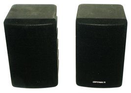 Pair of Optimus Pro X7 Metal Black Indoor / Outdoor 2 Way Speakers - 100W N2
