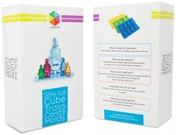 Lucentee Silly Ice Cube Trays Candy Molds, Building Bricks and Figures with Bonus Ebook N4