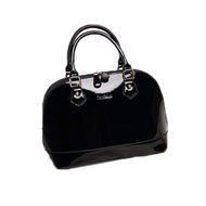 Ablevel Cell Phone Pocket Zipper PU Female Glossy Handbag Shoulder Diagonal Ms. Bag (Red) N6