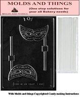 MASK lolly chocolate candy mold with &copy; molding Instructions + 25 Lollipop Sticks