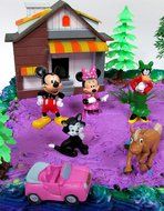 15 Piece MICKEY MOUSE CLUBHOUSE Birthday Cake Topper Set Featuring Mickey and Friends Characters and Decorative... N7