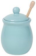 Now Designs Honey Pot with Wood Honey Dipper, Eggshell Blue N3