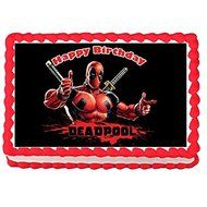 Dead Pool Edible image Cake topper decoration-7.5"x10"(1/4 sheet)