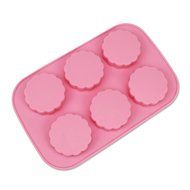 Wocuz 6-cavity Round Mooncake Chocolate Muffin Handmade Soap Cookies Silicone Mold New N3