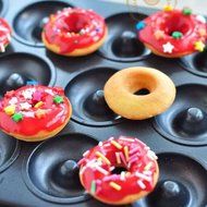 MyLifeUNIT Non Stick Mini Donut Pan, 12 Cavity N5