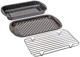 Granite Ware 3-Piece Bake, Broil, and Grill Pan Set N3