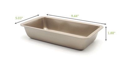 Bestwoohome Nonstick Bakeware Cake Baking/Roasting Pans for Kitchen (9 x 7 Inches) N9