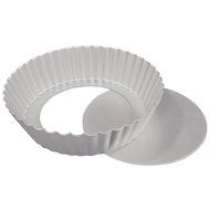 Fat Daddio's Anodized Aluminum Fluted Tart Pan, 10 Inches by 2 Inches N2