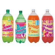 Summer Party Soda Bottle Labels, 4ct N2