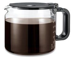 Medelco Glass Eurostyle Universal Replacement Carafe - Black, 12 Cup