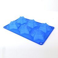 silicone mold 6cups pineapple cups flower cake baking cups flowers pentagram Octagonal Pagoda molds lace mold... N6