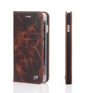 ONLY ! iPhone 7Plus CASE Aroko Genuine Leather Wallet Case Classic Folio Case Book Design with Stand and ID Credit... N10