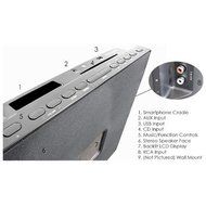 CrystalView Wireless Bluetooth, CD, MP3, FM Radio, Digital Audio Stereo Speaker N4