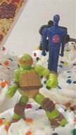 Teenage Mutant Ninja Turtles 15 Piece Birthday Cupcake Topper Set Featuring 2&quot; to 3&quot; Cupcake Toppers of Sensei... N2
