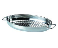 ELO Bella Gusto Stainless Steel Kitchen Induction Cookware Roaster with Stainless Steel Inlay for Braising and... N4