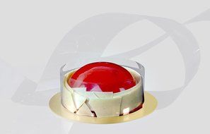 JOLYcake Full 164&#039;L X 2.4&quot;W Kitchen Polyester Mousse &amp; Baked Cake Collar, 50 M Roll N5