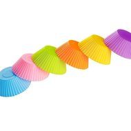 TuangShop Silicone Cup cake Tool Bakeware Baking Pastry 7CM 12pcs 6 Colors N7