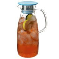 FORLIFE Mist Glass Ice Tea Jug , 50-Ounce, Red N11