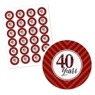 We Still Do - 40th Wedding Anniversary - Cupcake Wrapper &amp; Pick Party Kit - Set of 24 N2