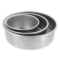 Cake Pan Set of 3, Round 3 Inches (6&quot;, 8&quot; 10&quot;) by Magic Line