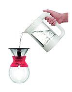 Bodum 11571-109 Pour Over 1 L Coffee Maker with Permanent Filter, 34 oz, Cork Band N8