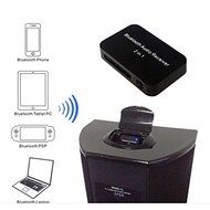 YUMQUA Portable Wireless 2 in 1 Audio Bluetooth Receiver Adapter with 30pin 3.5 mm Stereo Output A2DP for Home... N4