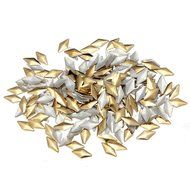 300x 3d Metal Alloy Gold Silver Heart Star Nail Art Tips Design Decorations DIY (rectangle) N2
