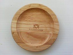 Kitchen Lover Set of 6 Wood Coaster Diameter 9.5cm. N3
