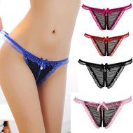 Underwear, PHOTNO Female Perspective Diamond Lace Panties Underwear Low Rise Thong N11