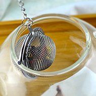 ReFaXi Stainless Steel Spoon Filter Ball Infuser Tea Single Cup Leaves Mesh Strainer 9CM Silver for Loose Leaf... N2