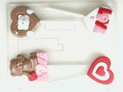 Valentine Assortment V196 Valentine's Day chocolate candy mold