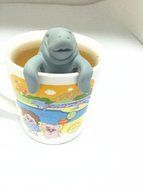 Manatee Infuser Silicone Loose Tea Leaf Strainer Herbal Spice Filter Diffuser N4