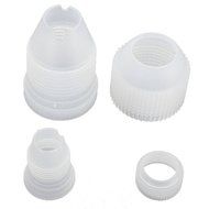 SODIAL(R)2pcs Cake Couplers Icing Piping Nozzles Pastry Bag Tips Adaptor Sugarcraft Tool N3